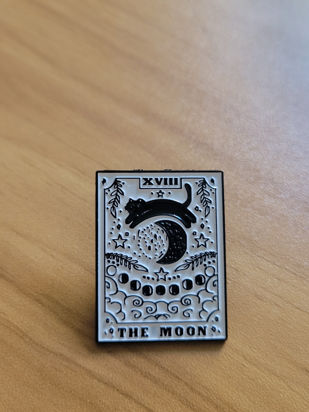 🍁NEW🍁The Moon Black & White Enamel Brooch - Women’s Jewelry